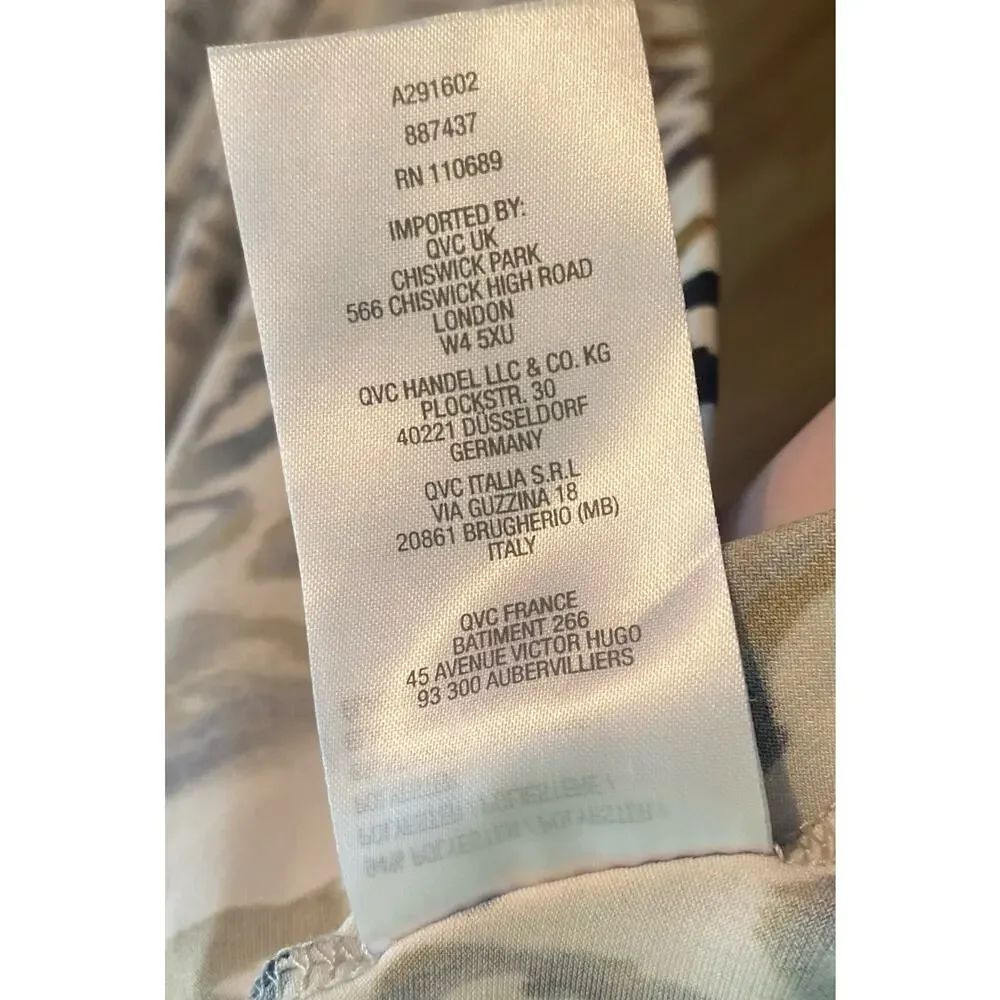 Women Size Large Attitudes by Renee Leopard Print Soft Flowy Summer Lightweight - Picture 9 of 9